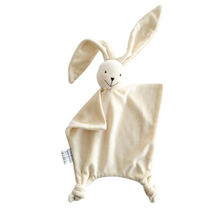 Bunny baby blankie, bamboo velour (Color options)