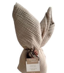 Double Gauze Blanket 100% organic cotton - Muslin Swaddle