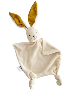 Bunny baby blankie, bamboo velour (Color options)