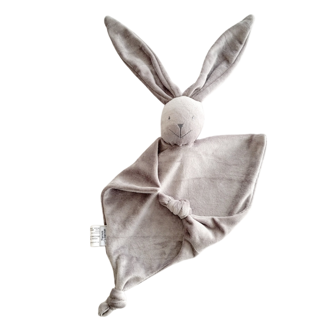 Bunny baby blankie, bamboo velour (Color options)